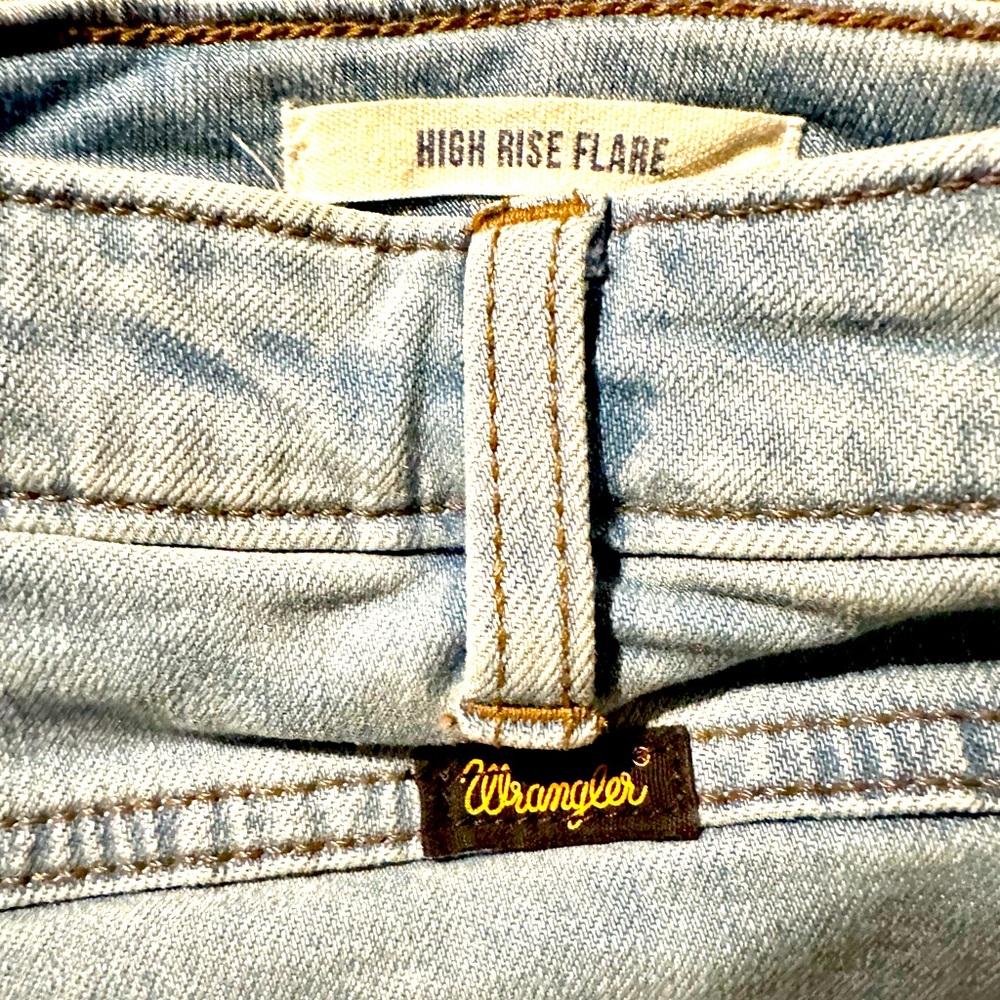 Wrangler Light Blue High-Waist Flare Jeans - Picture 9 of 16